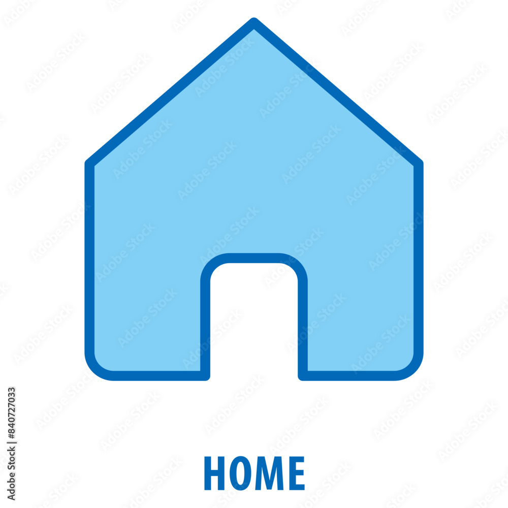 Poster home icon simple and easy to edit for your design elements