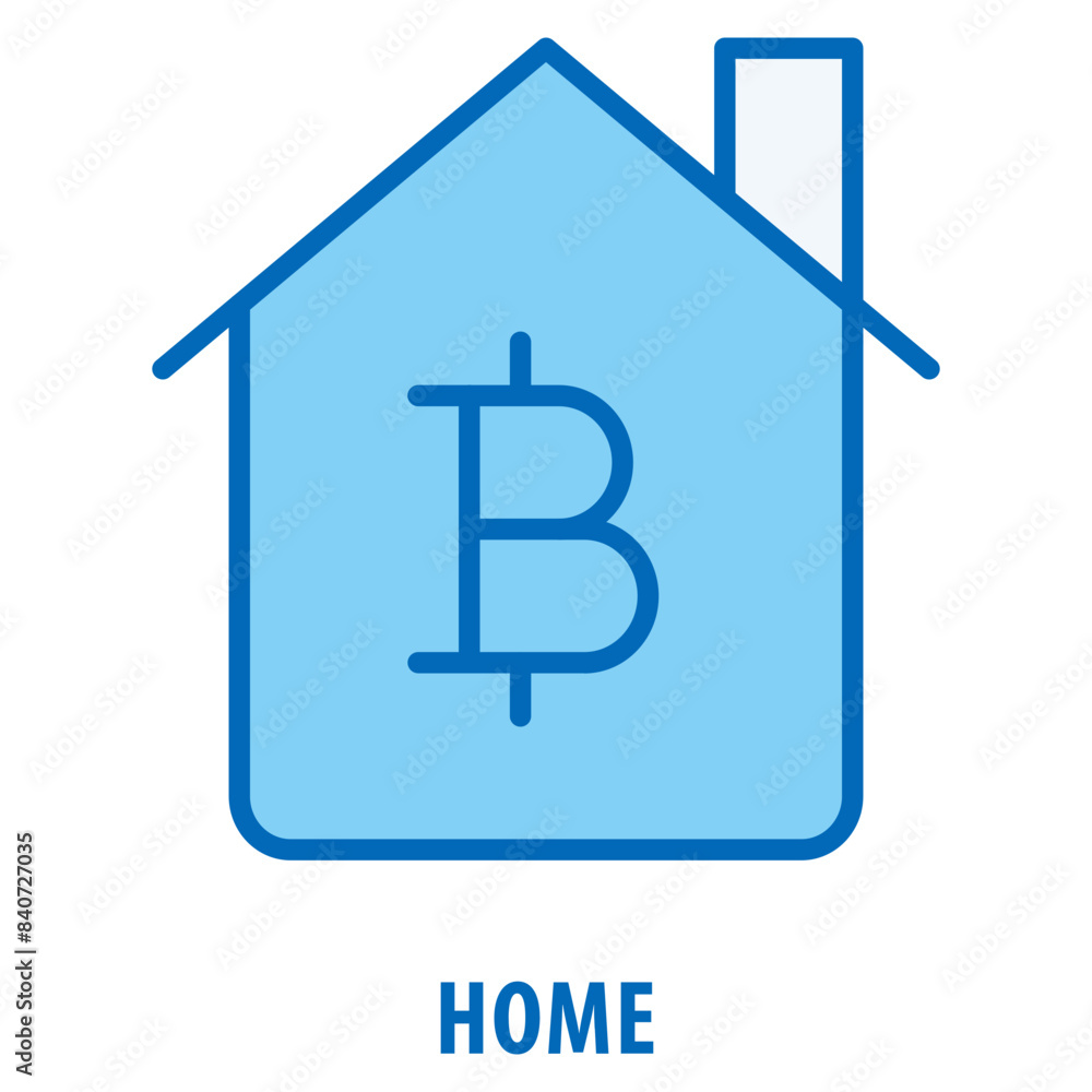 Poster home icon simple and easy to edit for your design elements