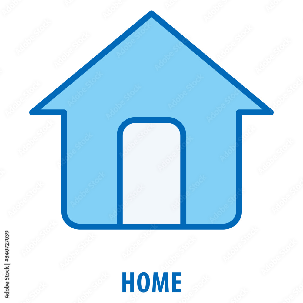 Aufkleber home icon simple and easy to edit for your design elements