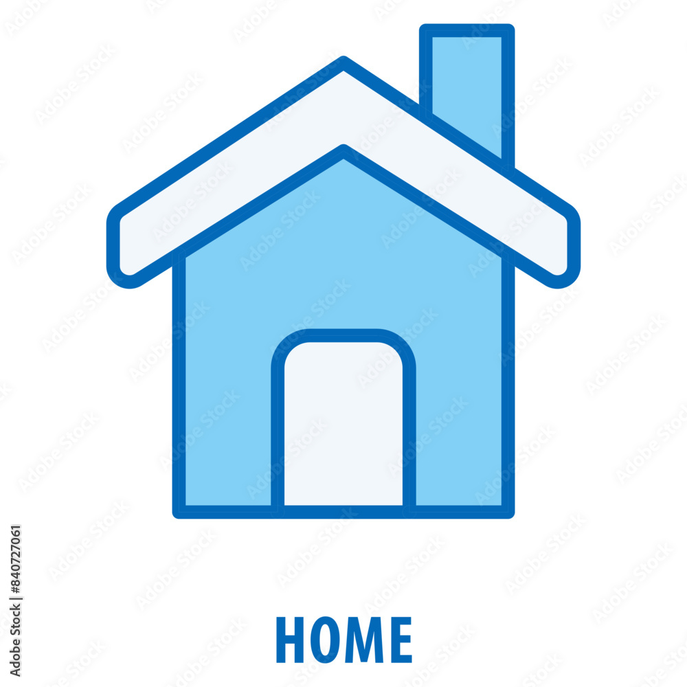 Poster home icon simple and easy to edit for your design elements