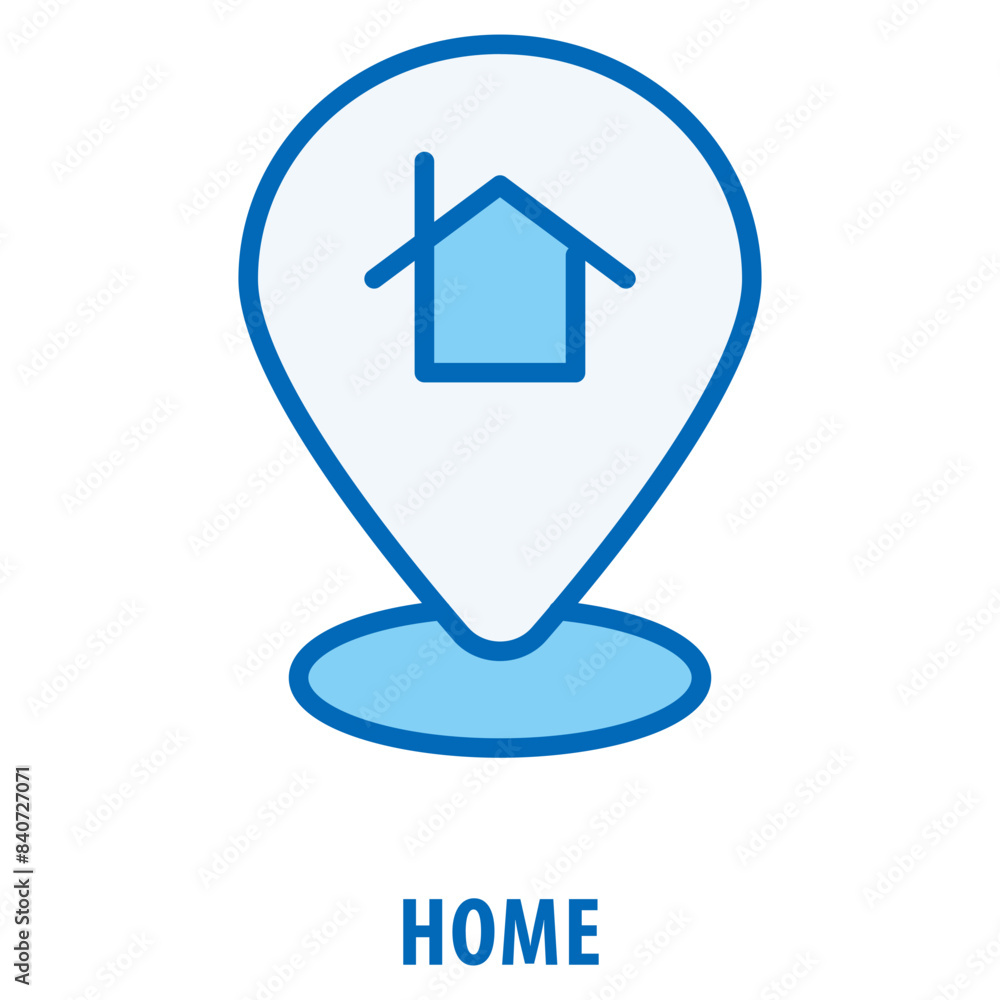 Poster home icon simple and easy to edit for your design elements