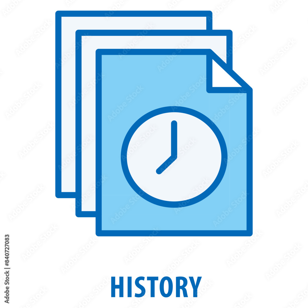 Poster history icon simple and easy to edit for your design elements