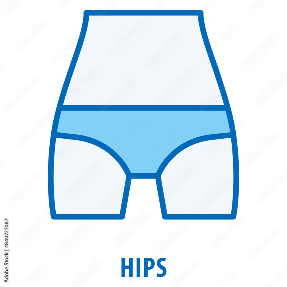 Poster hips icon simple and easy to edit for your design elements
