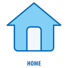 Home Icon simple and easy to edit for your design elements