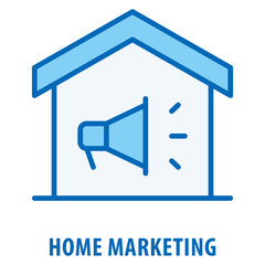 home Marketing Icon simple and easy to edit for your design elements