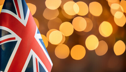 Obraz premium United Kingdom Flag Memorial Day Background