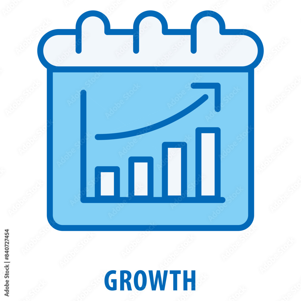 Poster growth icon simple and easy to edit for your design elements