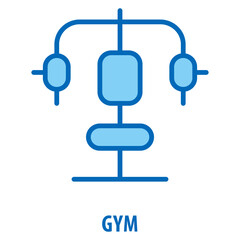Gym Icon simple and easy to edit for your design elements
