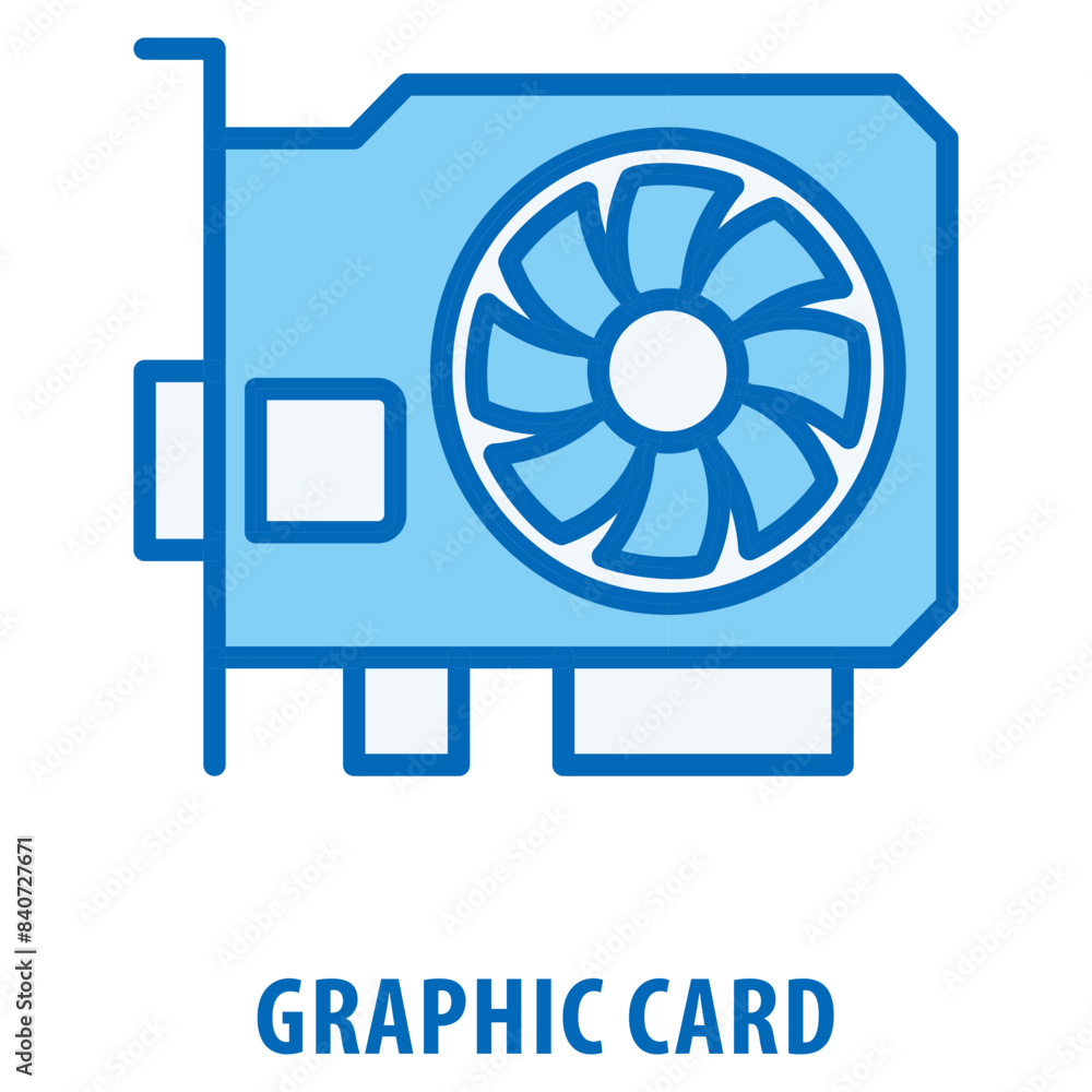Aufkleber graphic card icon simple and easy to edit for your design elements