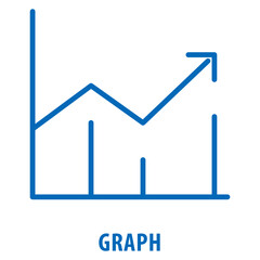 Graph Icon simple and easy to edit for your design elements