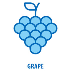 Grape Icon simple and easy to edit for your design elements