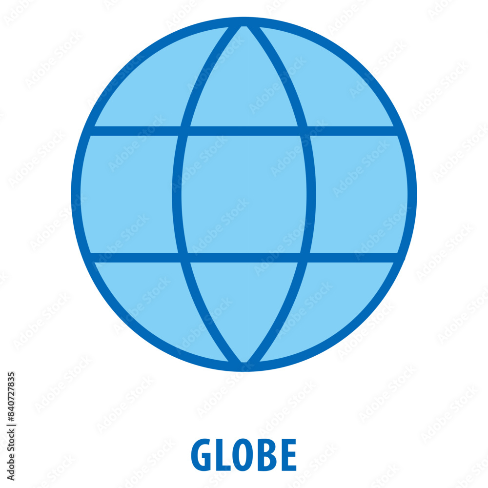 Poster globe icon simple and easy to edit for your design elements