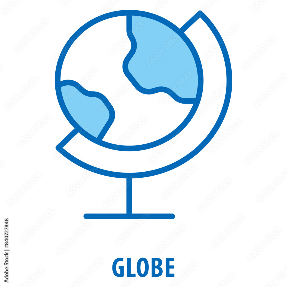 Poster globe icon simple and easy to edit for your design elements