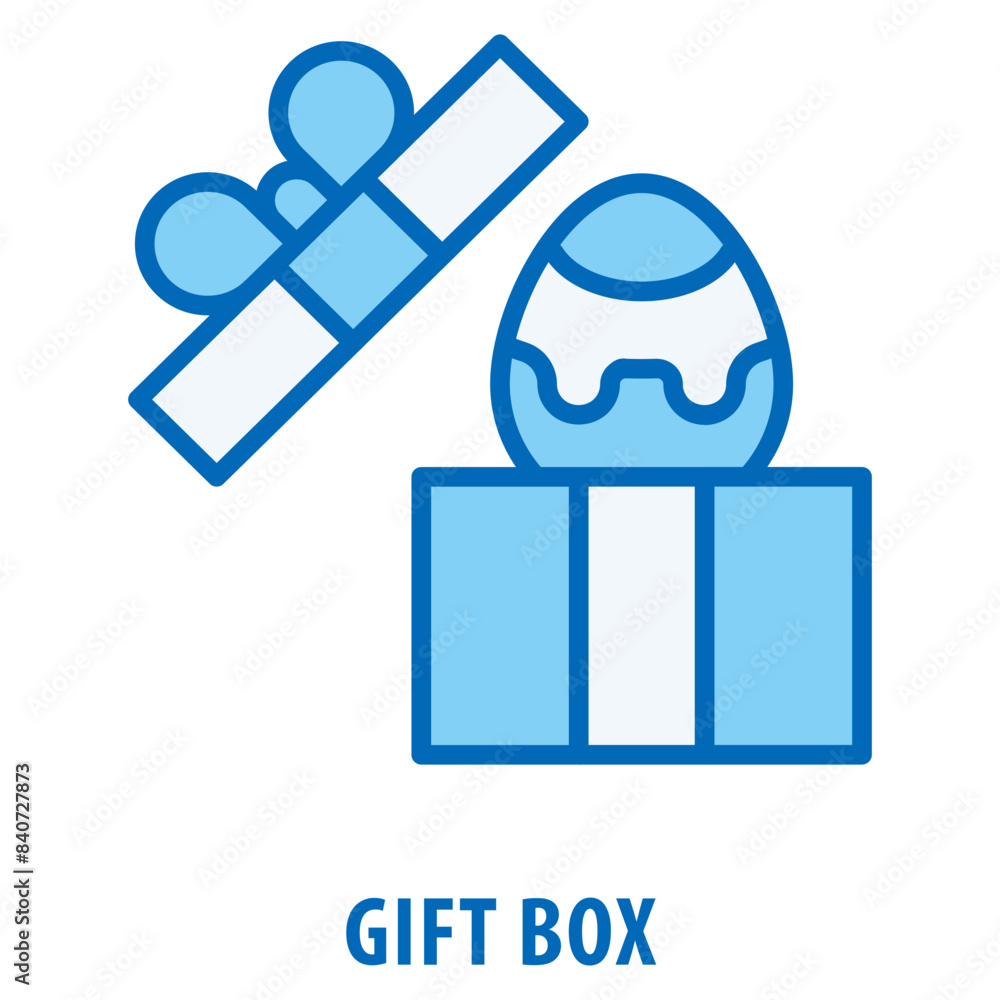 Poster gift box icon simple and easy to edit for your design elements
