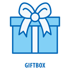 giftbox Icon simple and easy to edit for your design elements