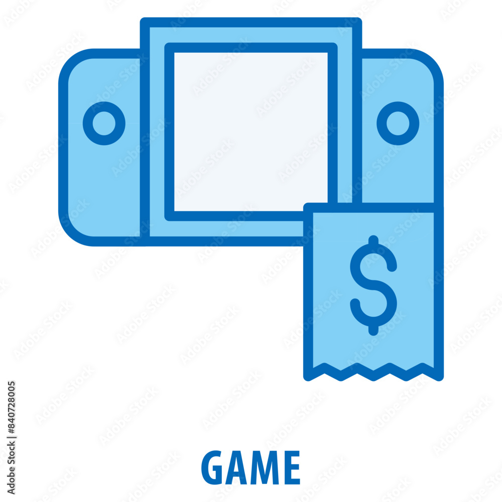 Poster game icon simple and easy to edit for your design elements