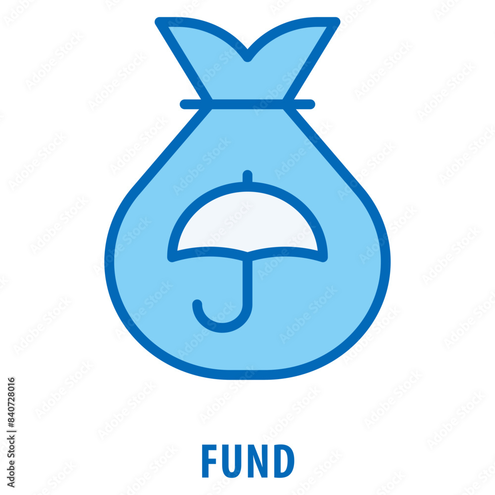 Poster Fund Icon simple and easy to edit for your design elements