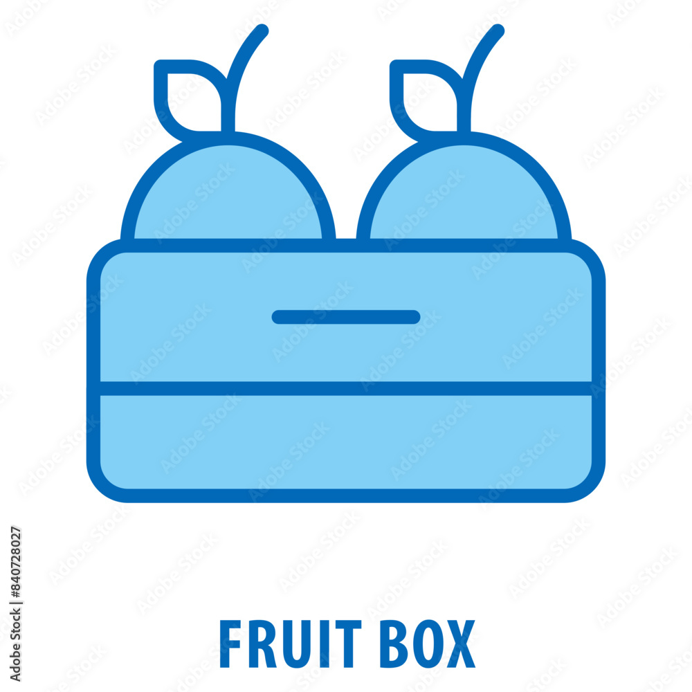 Poster fruit box icon simple and easy to edit for your design elements