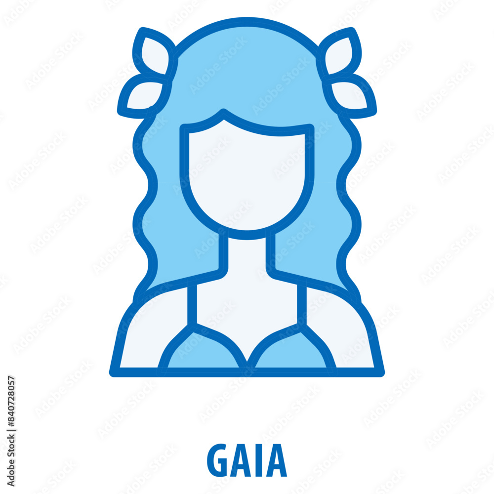 Poster gaia icon simple and easy to edit for your design elements