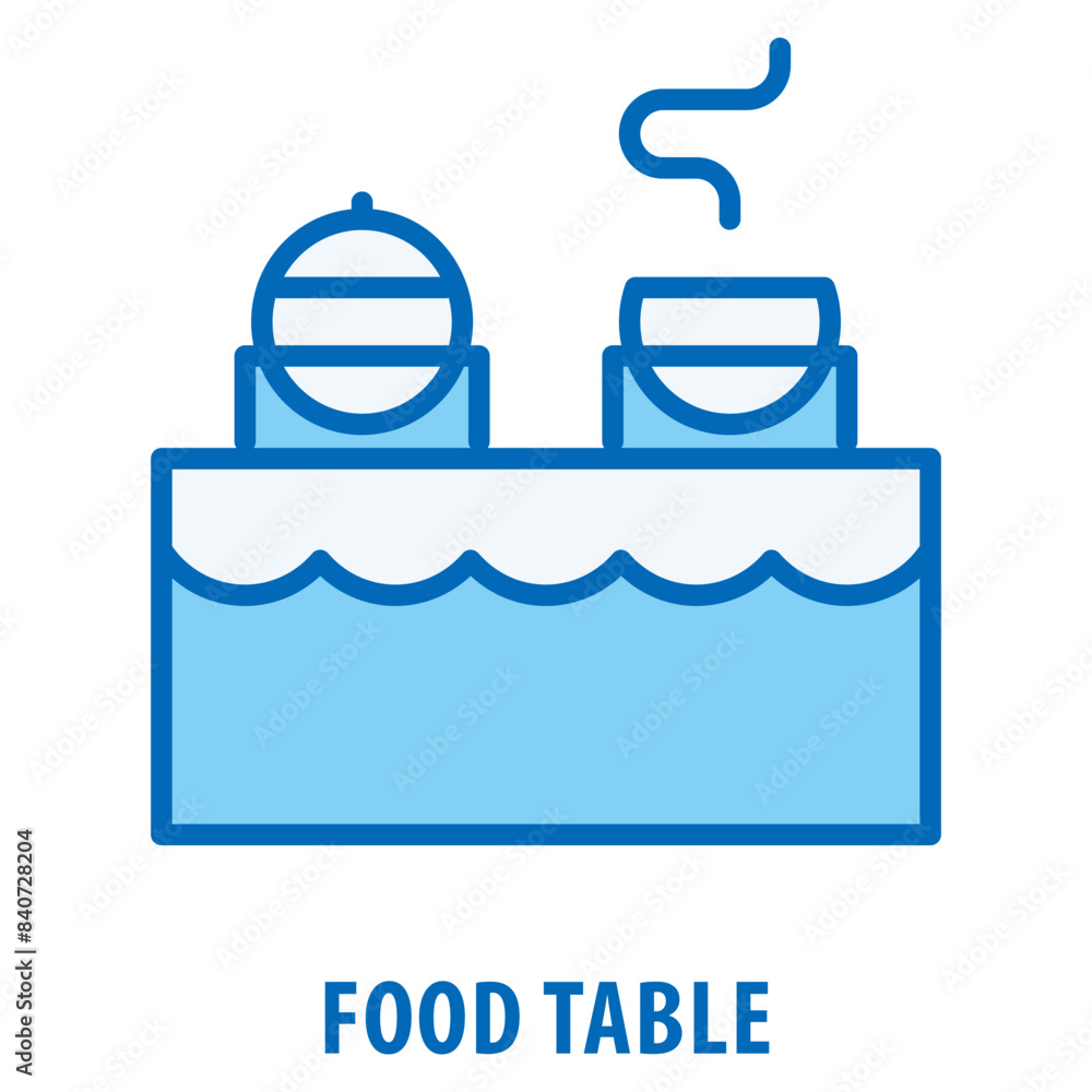 Poster food table icon simple and easy to edit for your design elements