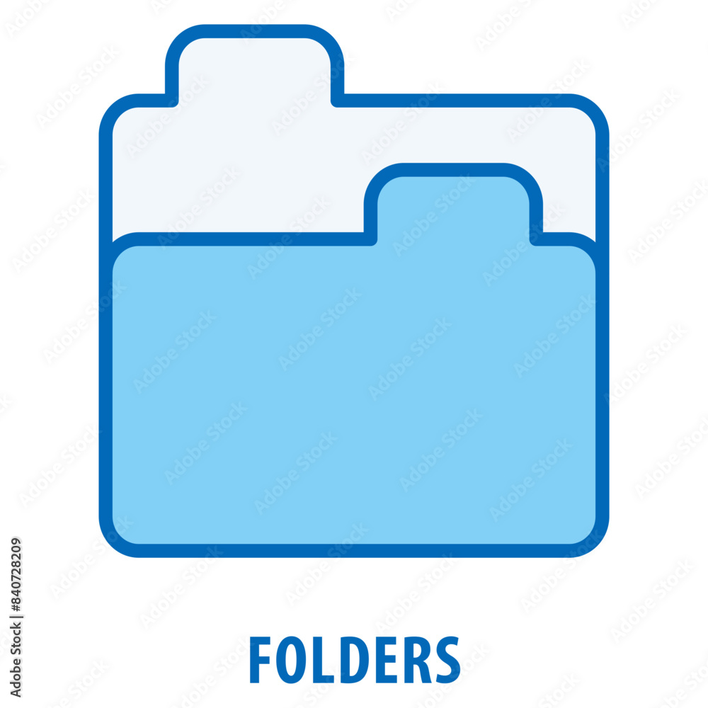 Poster folders icon simple and easy to edit for your design elements