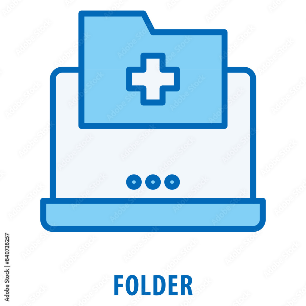Poster folder icon simple and easy to edit for your design elements