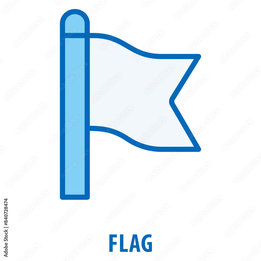 Poster flag icon simple and easy to edit for your design elements