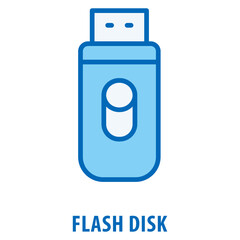 Flash disk Icon simple and easy to edit for your design elements