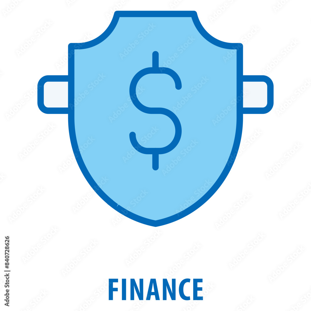 Aufkleber finance icon simple and easy to edit for your design elements