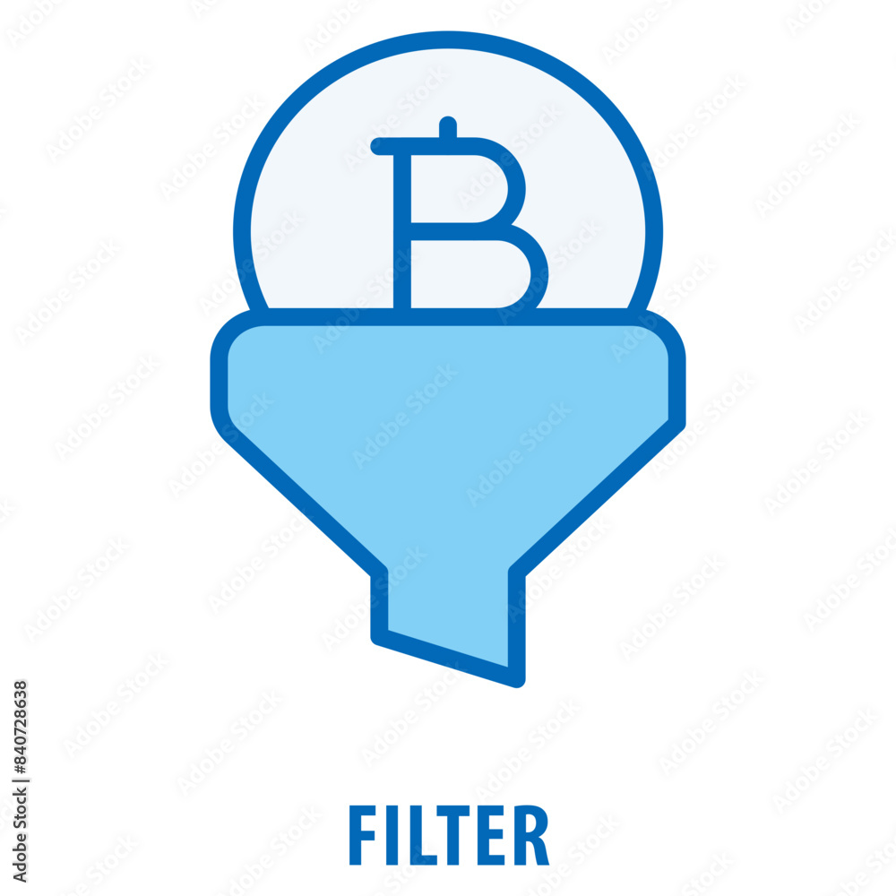 Poster filter icon simple and easy to edit for your design elements