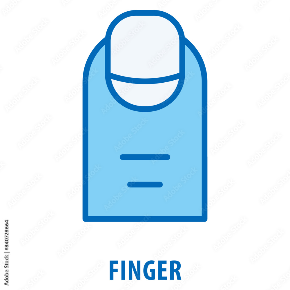 Poster finger icon simple and easy to edit for your design elements