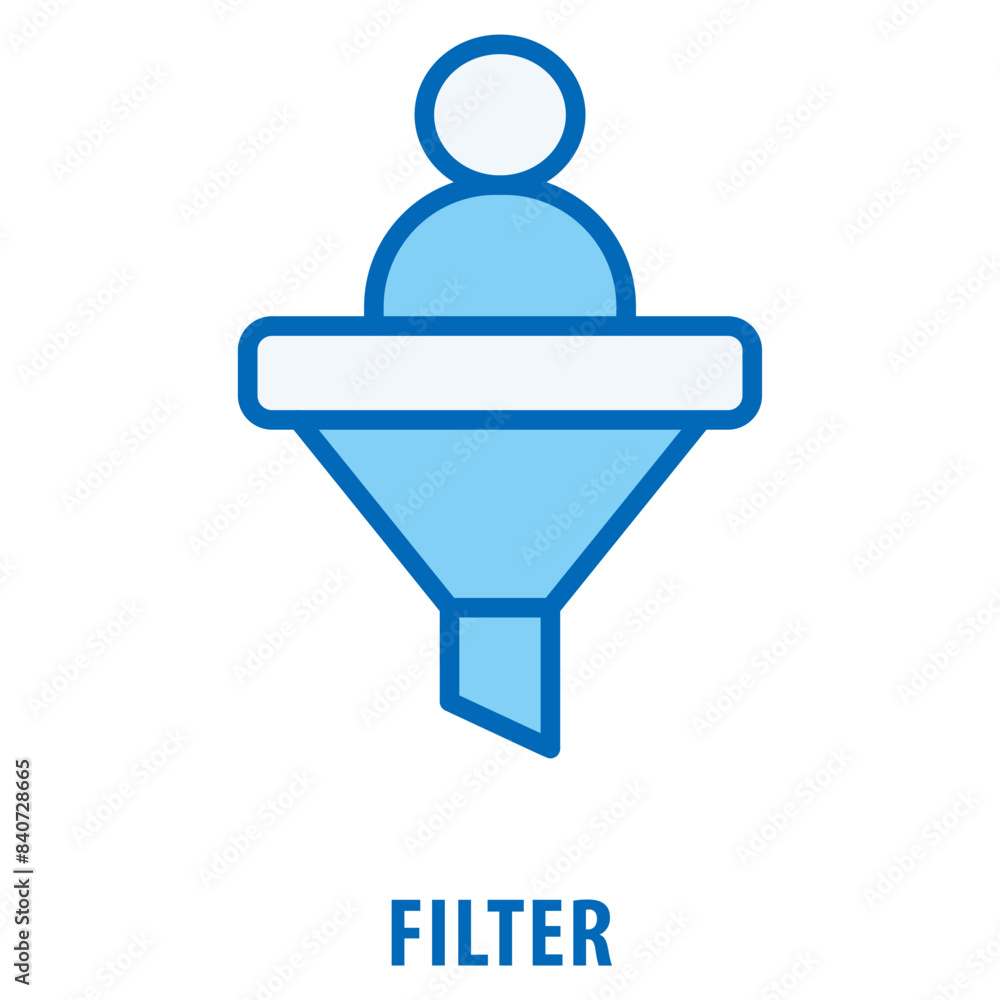 Poster filter icon simple and easy to edit for your design elements
