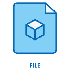 File Icon simple and easy to edit for your design elements