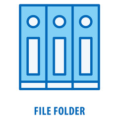 File folder Icon simple and easy to edit for your design elements