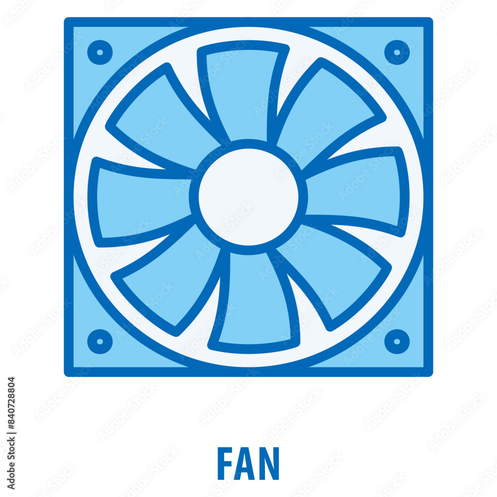 Aufkleber fan icon simple and easy to edit for your design elements