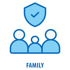 Fototapeta premium Family Icon simple and easy to edit for your design elements