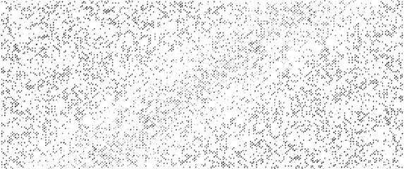Snow, stars, twinkling lights, rain drops on black background. Abstract vector noise. Small particles of debris and dust. Distressed uneven grunge texture overlay.