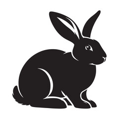 Rabbit vector silhouette