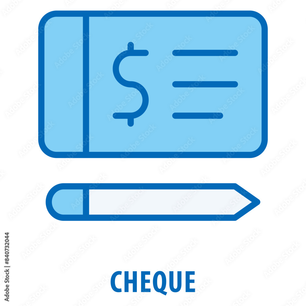 Poster cheque icon simple and easy to edit for your design elements