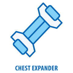 Chest Expander Icon simple and easy to edit for your design elements