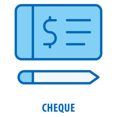 Cheque Icon simple and easy to edit for your design elements