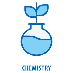Chemistry Icon simple and easy to edit for your design elements