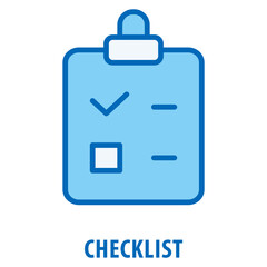 Obraz premium Checklist Icon simple and easy to edit for your design elements