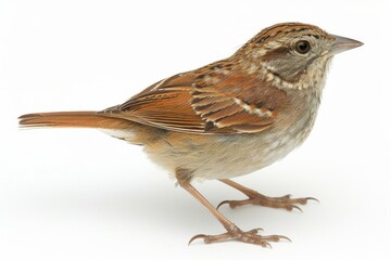 Fototapeta premium Detailed illustration of a small bird perched on a branch, vibrant and realistic, nature photography