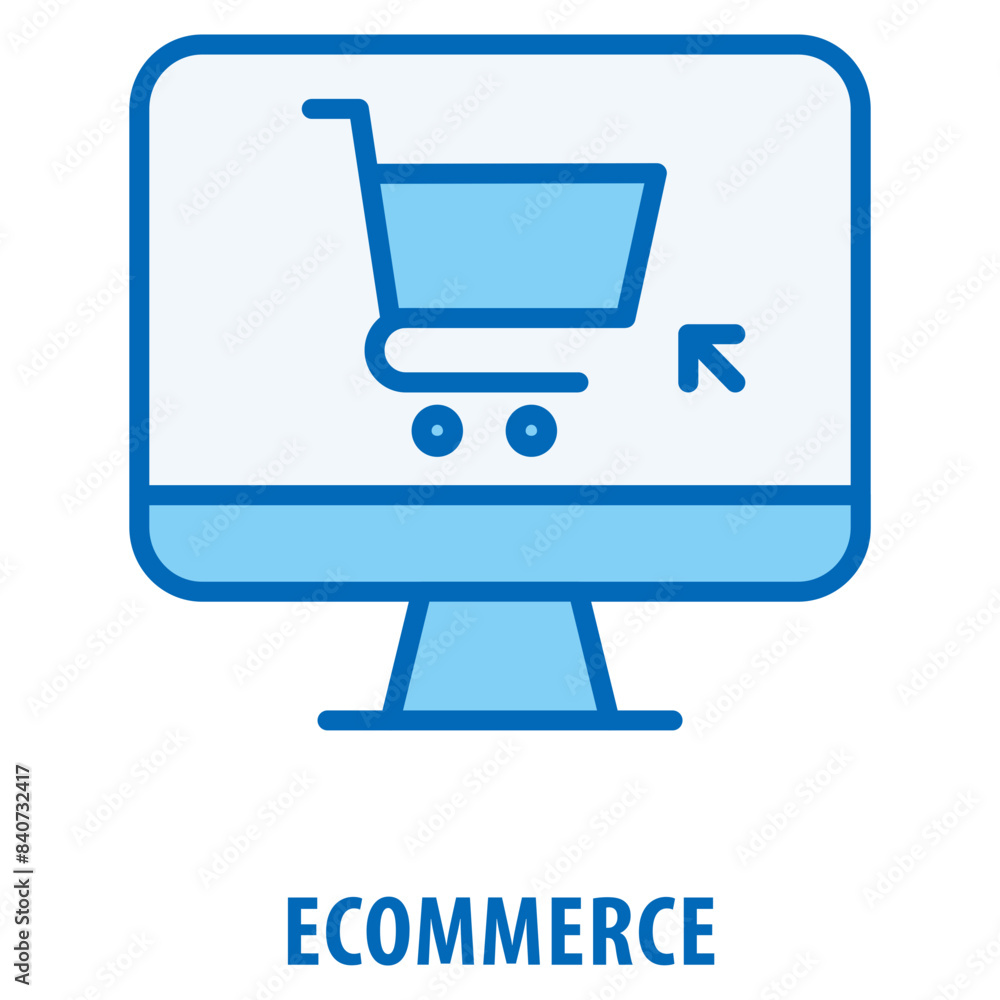 Poster ecommerce icon simple and easy to edit for your design elements
