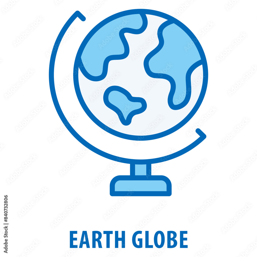 Aufkleber earth globe icon simple and easy to edit for your design elements