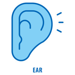 Obraz premium Ear Icon simple and easy to edit for your design elements