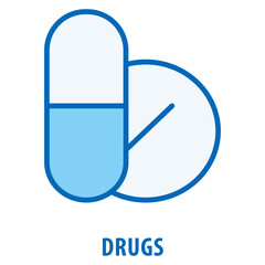 Drugs Icon simple and easy to edit for your design elements