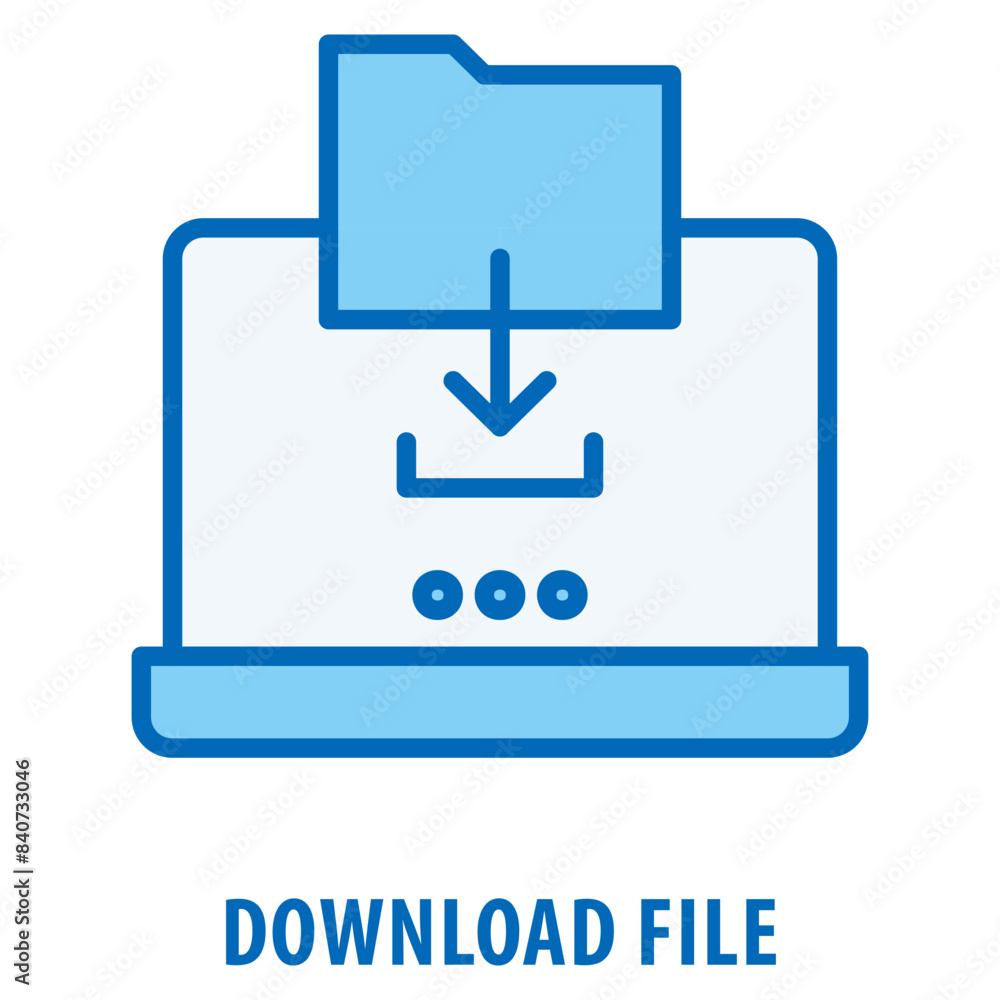 Poster download file icon simple and easy to edit for your design elements