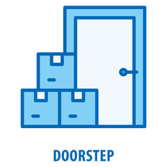 Doorstep Icon simple and easy to edit for your design elements